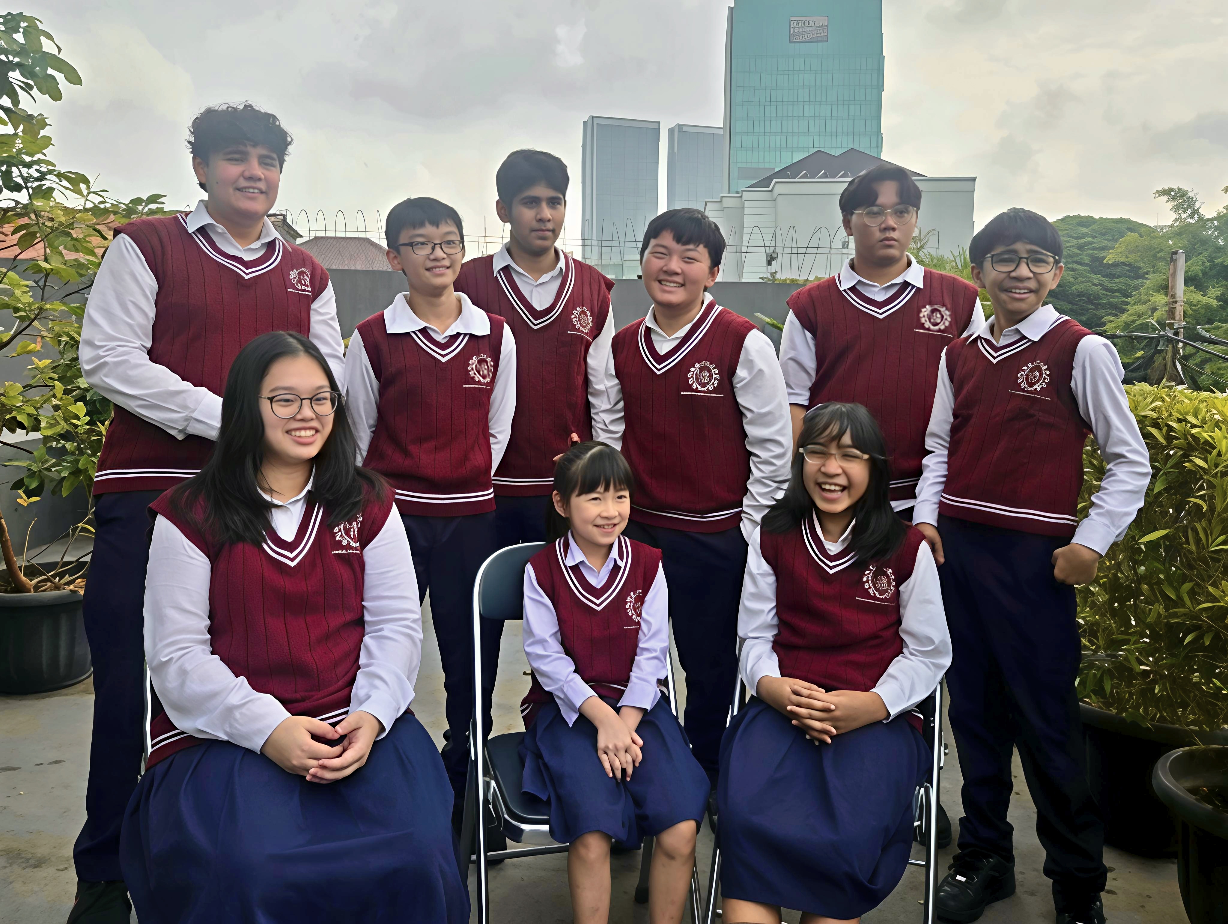 Students engaged in class